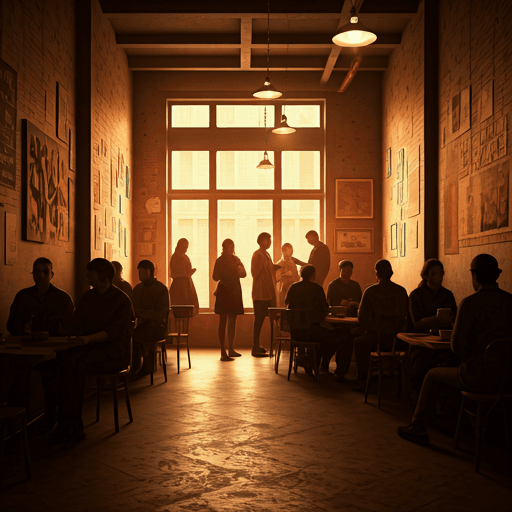 Comunitate în cafenea